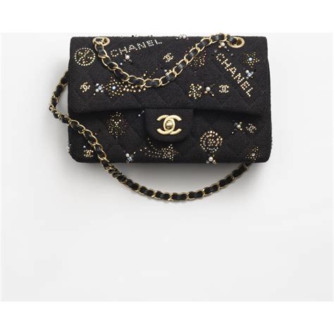 chanel black caviar bag|Small classic handbag, Grained calfskin & gold.